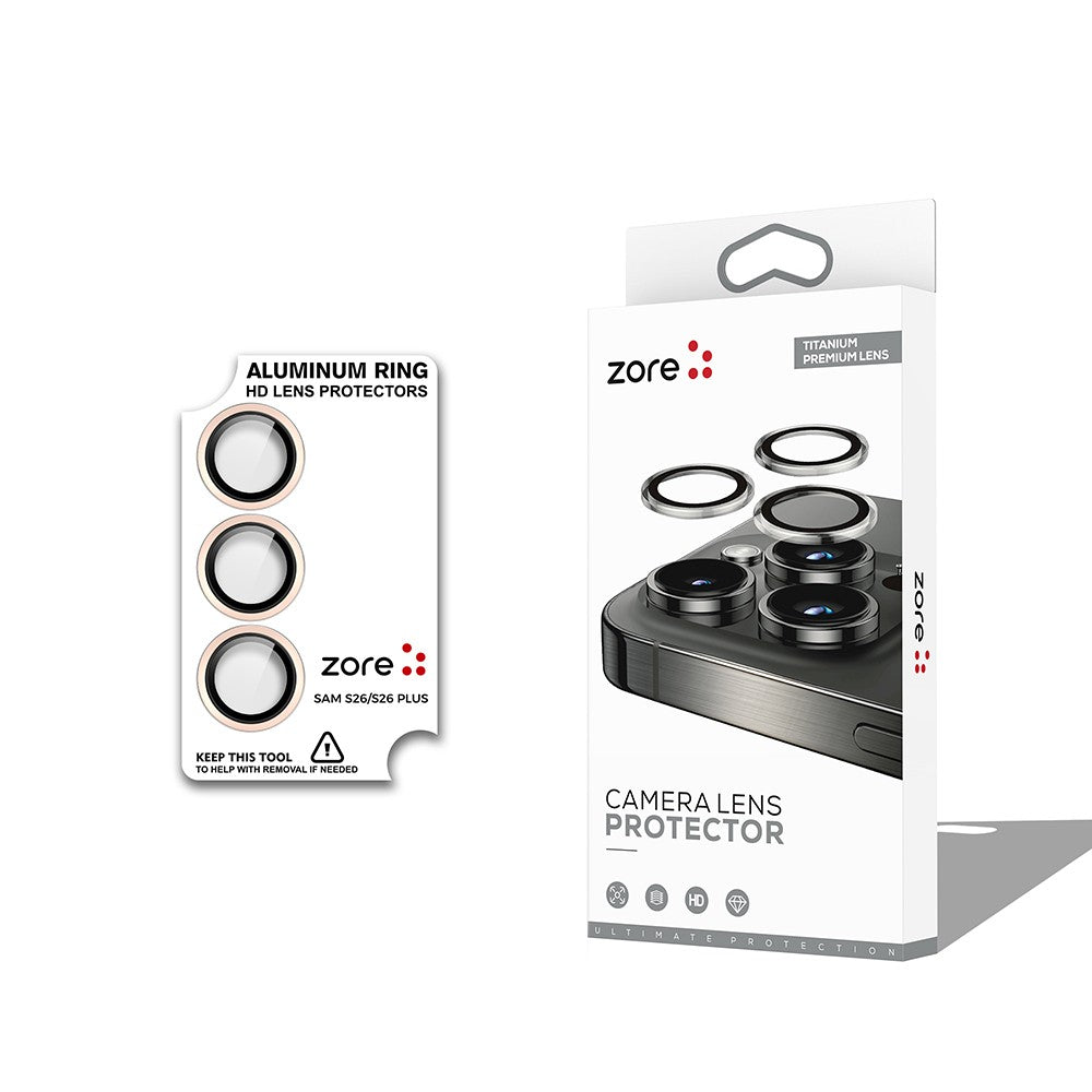 Galaxy S26 Zore CL-12 Premium Safir Parmak İzi Bırakmayan Anti-Reflective Kamera Lens Koruyucu