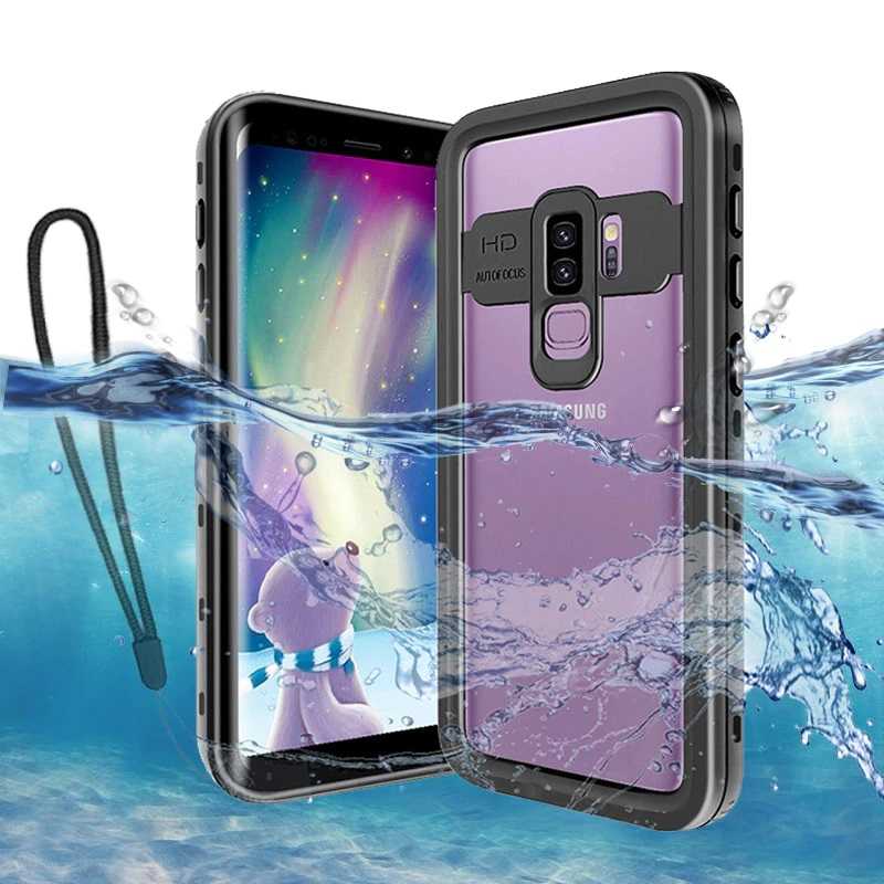 Galaxy S9 Plus Kılıf 1-1 Su Geçirmez Kılıf Siyah