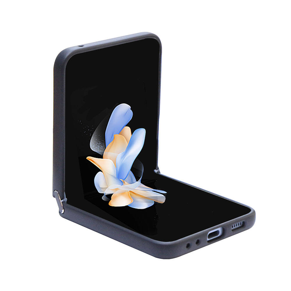 Galaxy Z Flip 5 Kılıf Guess Orjinal Lisanslı PU Deri Taşlı Üçgen Logo 4G Desenli Strass Kapak Kahverengi