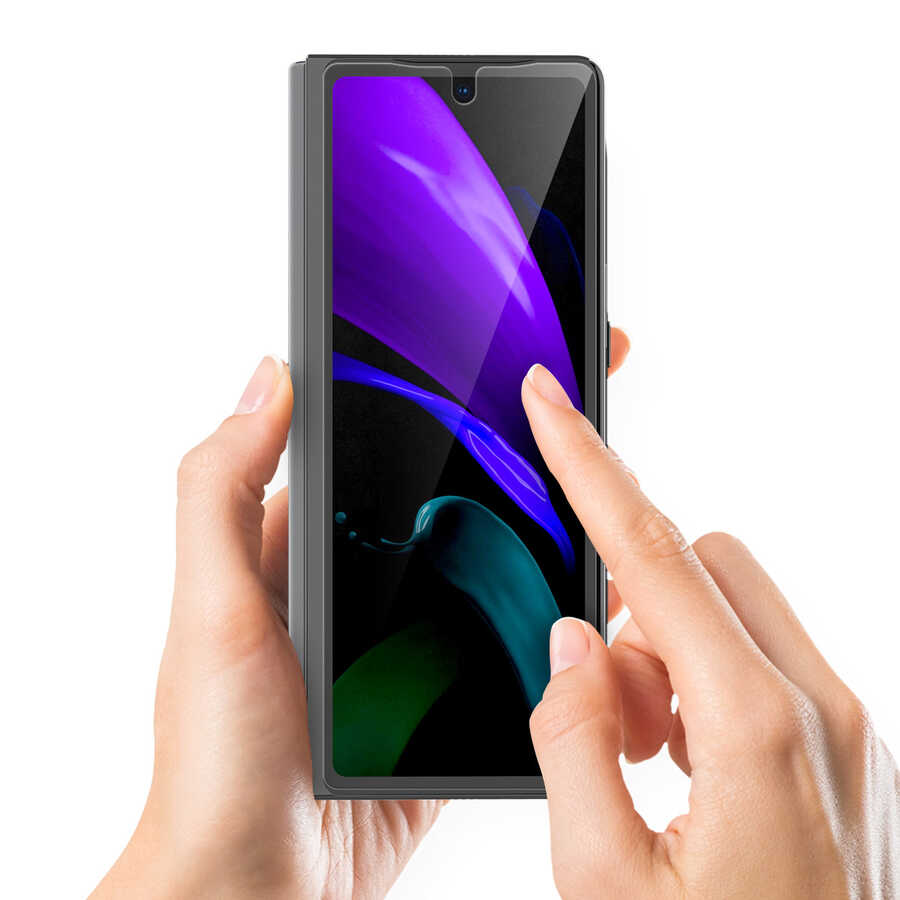 Galaxy Z Fold 2 Araree Pure Diamond Pet Ekran Koruyucu Renksiz