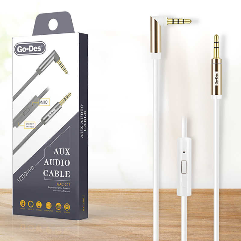 Go Des GAC-207 Aux Audio Kablo Kırmızı