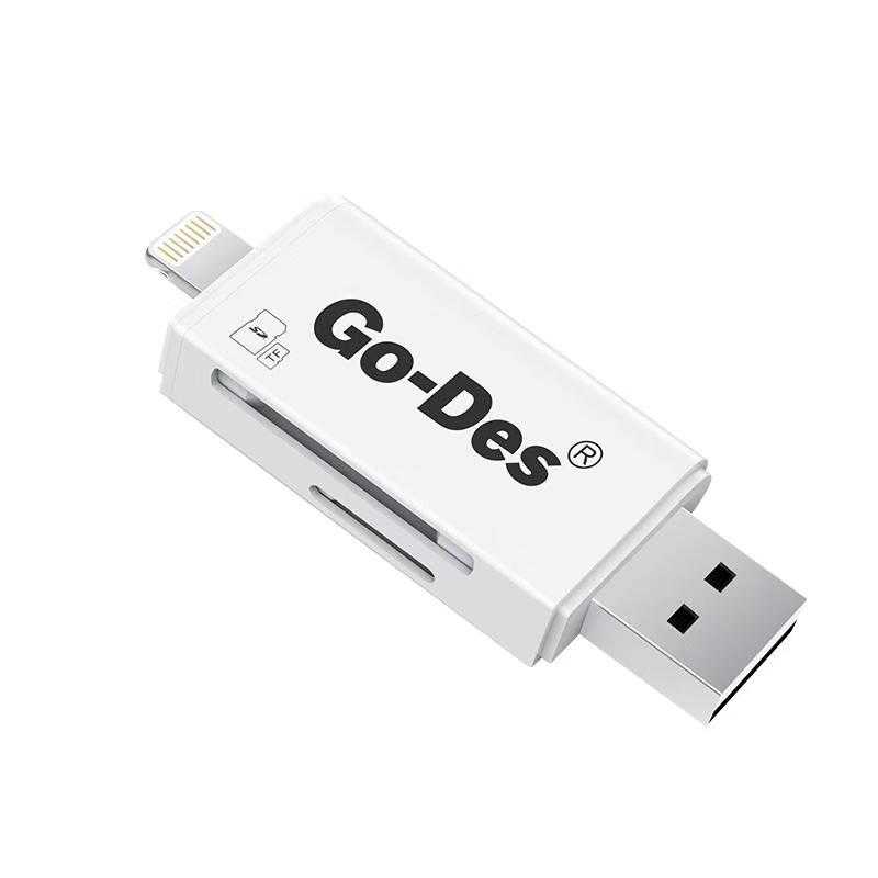 Go Des GD-DK102 Lightning Kart Okuyucu Beyaz