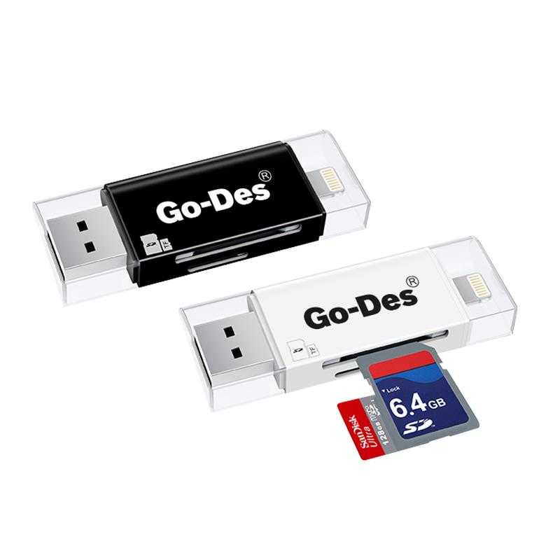 Go Des GD-DK102 Lightning Kart Okuyucu Beyaz