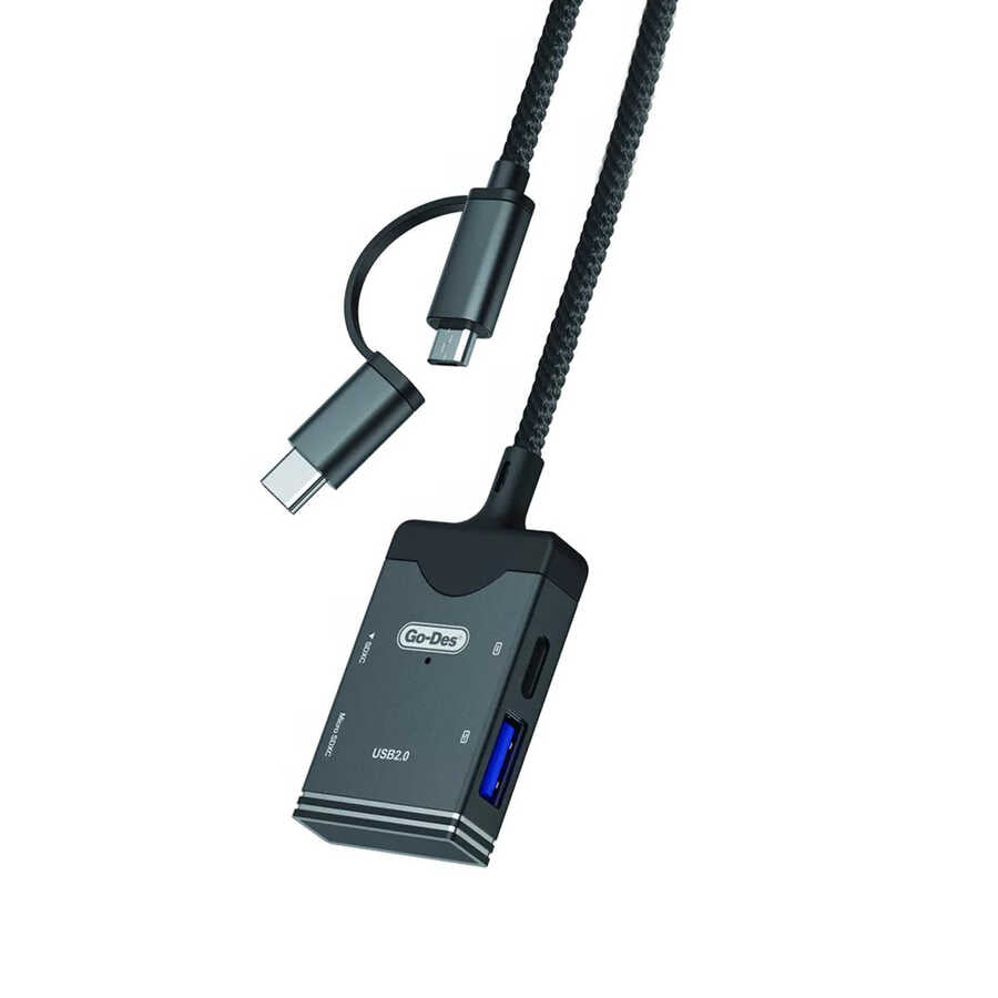 Go Des GD-DK106 5 in 1 OTG Hafıza Kart Okuyucu