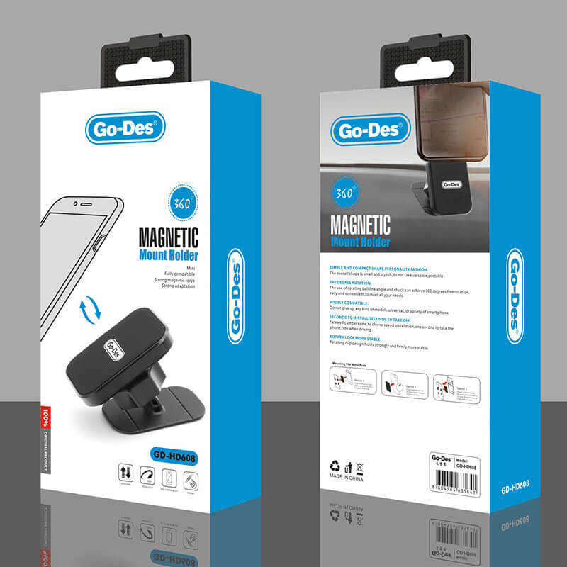 Go Des GD-HD608 Magnetic Araç Telefon Tutucu Siyah