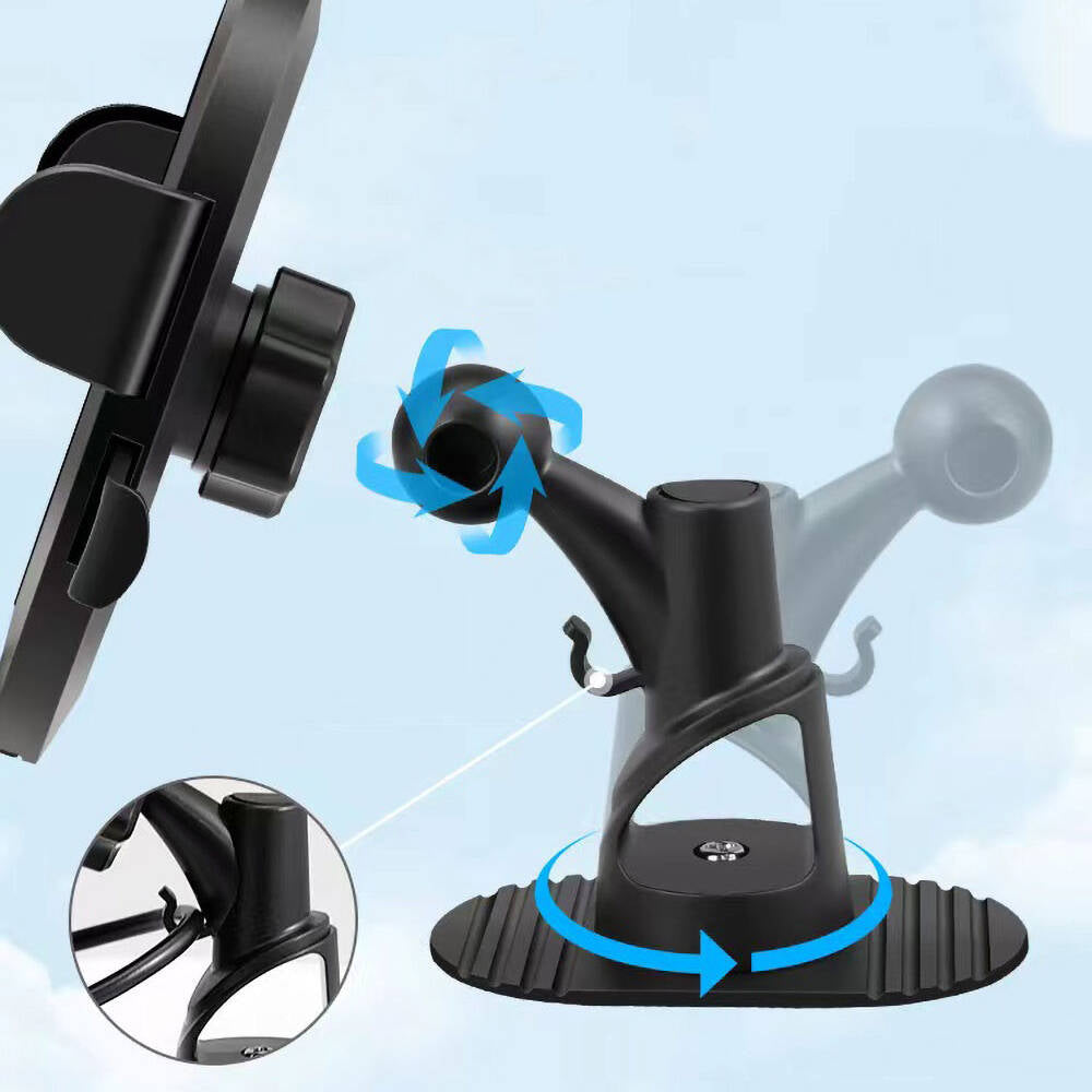 Go Des GD-HD642 360° Dönebilen Vantuzlu Tasarım Araç Telefon Tutucu Siyah