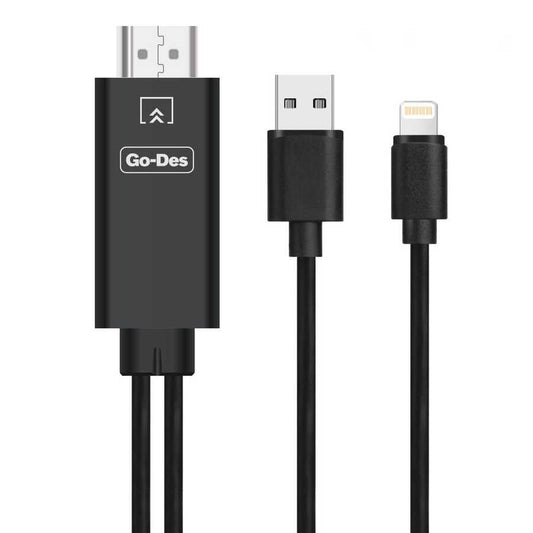 Go Des GD-HM806 Lightning To HDMI Kablo Siyah