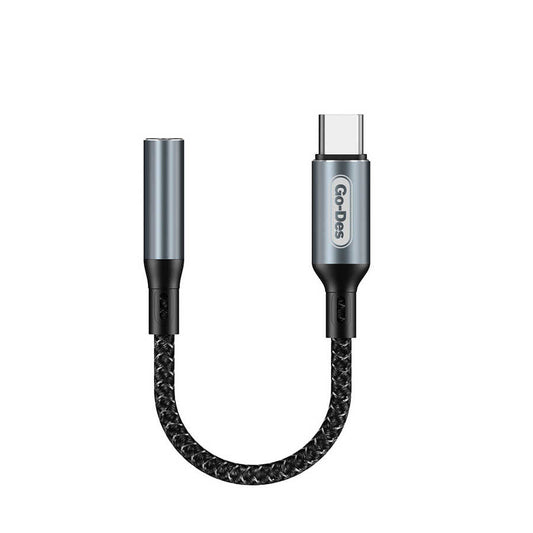 Go Des GD-UC088 Type-C To 3.5mm Çevirici Siyah