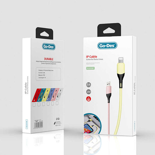 Go Des GD-UC519 Lightning Usb Kablo Yeşil
