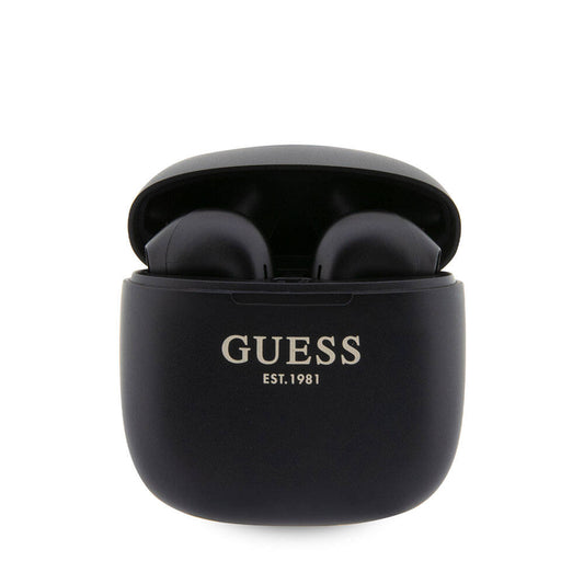 Guess Orjinal Lisanslı Klasik EST Yazı Logolu TWS Bluetooth Kulaklık Siyah
