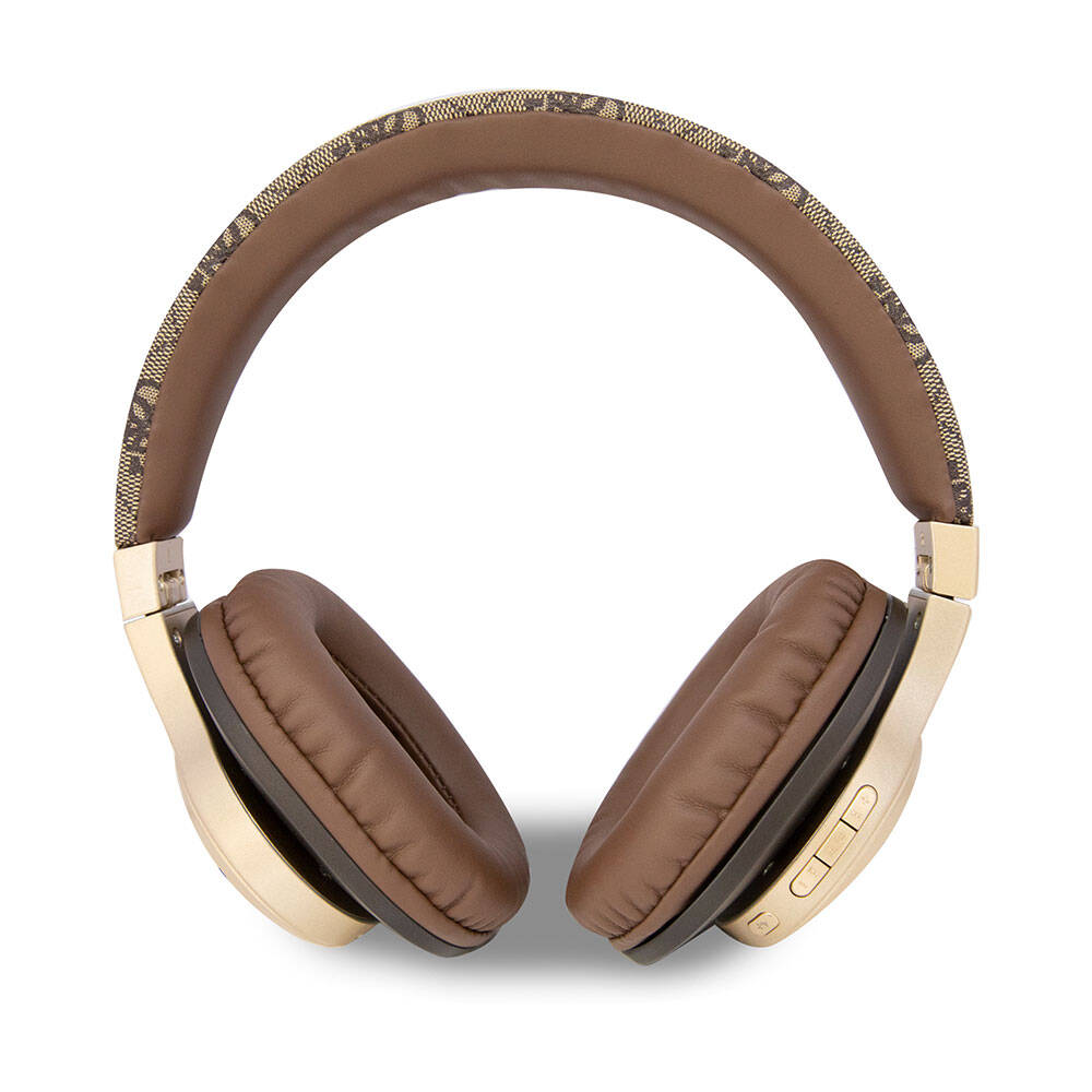 Guess Orjinal Lisanslı Script Gold Serisi Metal Yazı Logolu 4G Desenli Bluetooth Kulaklık Siyah