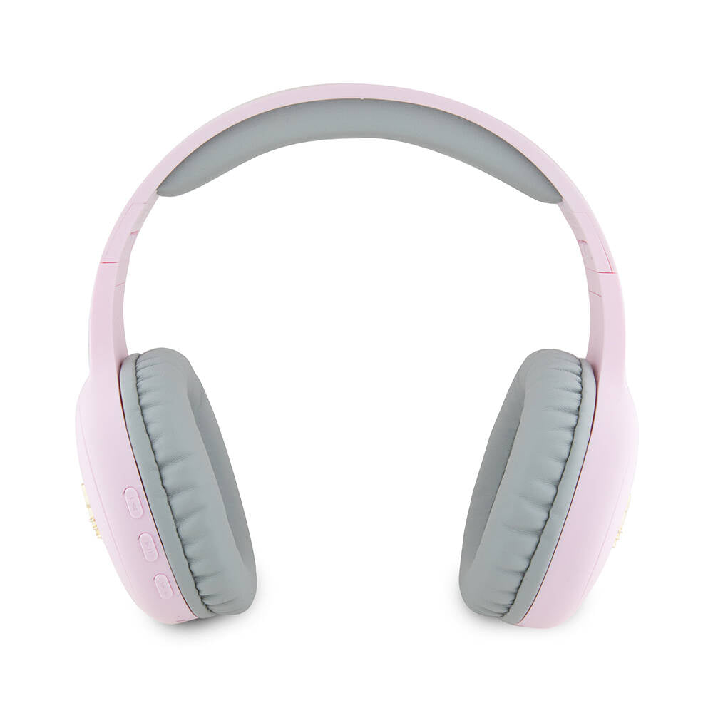 Hello Kitty Orjinal Lisanslı Ayarlanabilir Metal Kitty Logolu Oval Bluetooth 5.3 Kulaklık Pembe