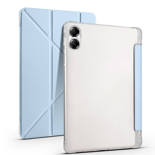 Huawei Honor Pad X9 11.5' Kılıf Zore Tri Folding Kalem Bölmeli Standlı Kılıf Kırmızı