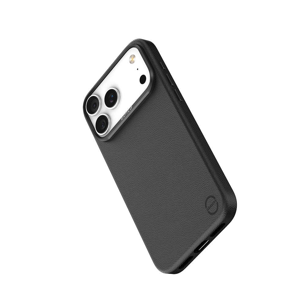 iPhone 17 Pro Kılıf M-Safe Şarj Özellikli Polimerik Deri Raptic Urban Nano Kapak Beyaz