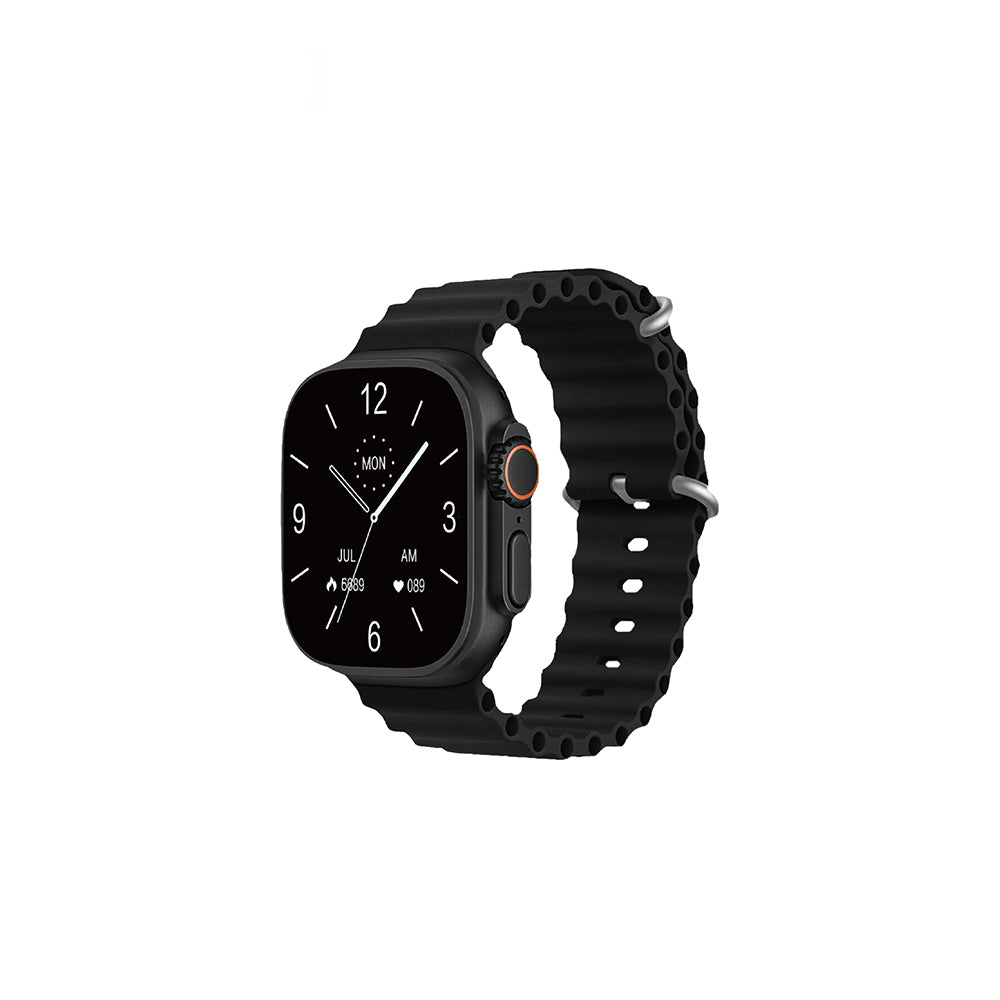 Lenyes LW-238 Ultra3 Saturn Serisi iOS ve Android Uyumlu Akıllı Saat Siyah