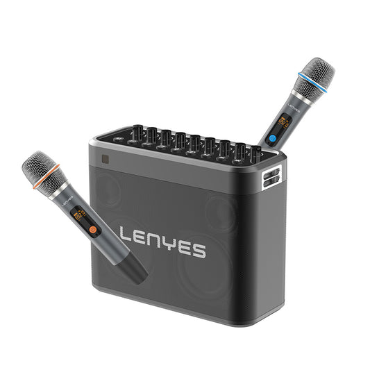 Lenyes S830 Mikrofonlu Çoklu Giriş TWS Karaoke Bluetooth Hoparlör v5.0 160W
