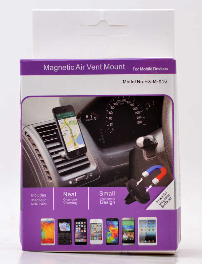Zore Magnetic Air Vent Mount X16 Petek Araç Telefon Tutucu Universal Siyah