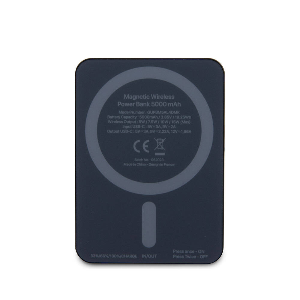 Mercedes Benz Led Işıklı Göstergeli M-safe Magnetik Orjinal Lisanslı Powerbank 5000 Mah Siyah