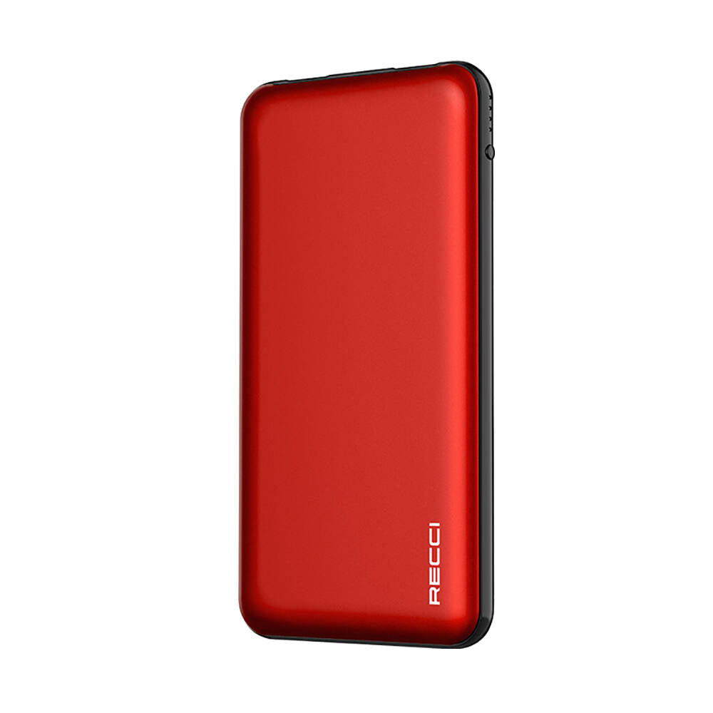 Recci RPB-P05 Greeny Serisi LED Işık Göstergeli Hızlı Şarj Özellikli Taşınabilir Powerbank 22.5W 10000mAh Yeşil