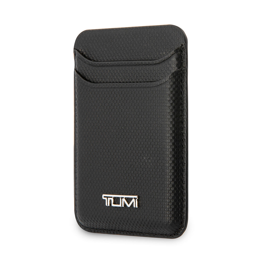 Tumi Orjinal Lisanslı 2 Hazneli Metal Logolu Deri Magnetik Kartlık Mavi