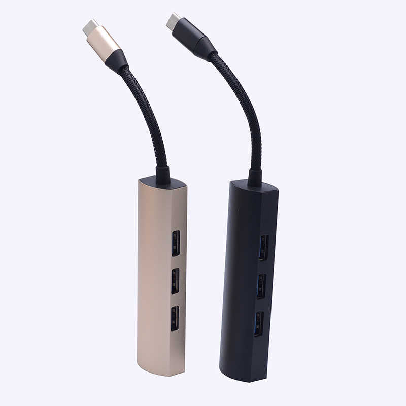 Usb Çoğaltıcı Usb-C To Usb 3.0 HUB Adaptör Gold