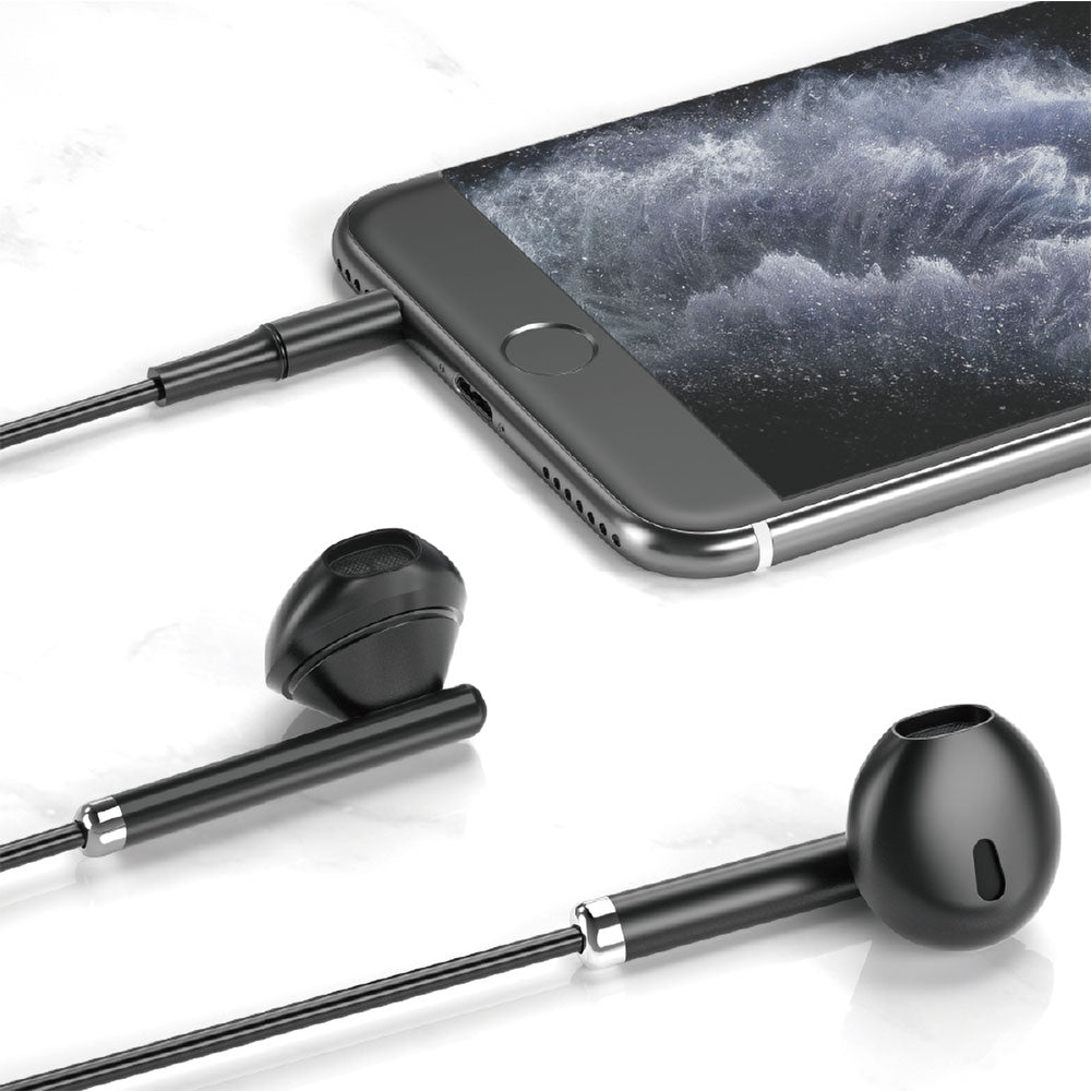 Wiwu EB312 Hi-Fi Ses Kaliteli 3.5mm Kulakiçi Kulaklık Siyah