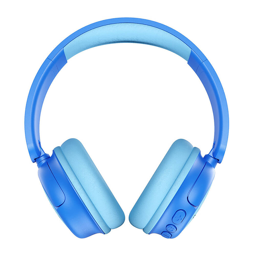 Wiwu KTD-02 Ayarlanabilir Kulak Üstü Kablolu ve Bluetooth 5.3 Çocuk Kulaklığı Mavi