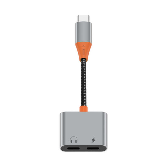 Wiwu LT11 Type-C Şarj Ve Type-C Kulaklık Dönüştürücü Adaptör
