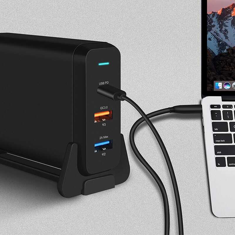 Wiwu PD Power Turbo TX-MU520C-A Universal Şarj Adaptörü Siyah