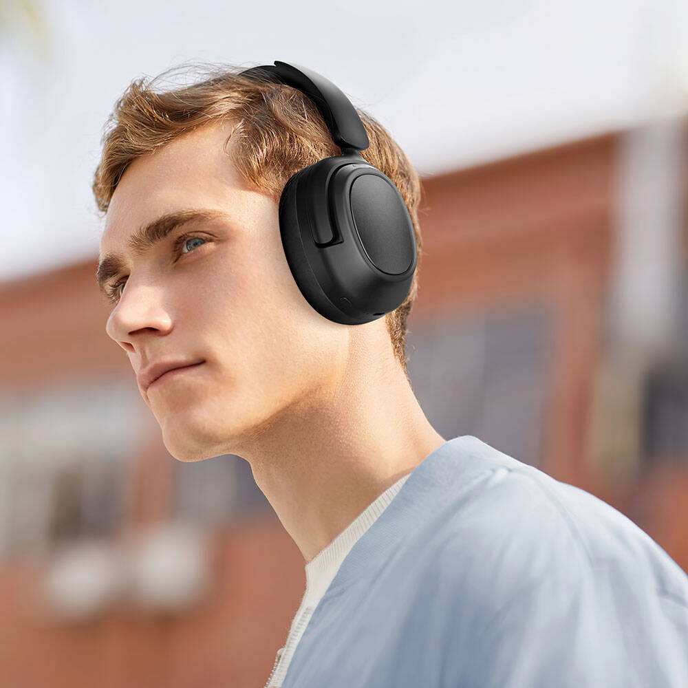 Wiwu Pilot TD-03 ANC Aktif Gürültü Önleyicili Kulak Üstü Bluetooth Kulaklık Siyah