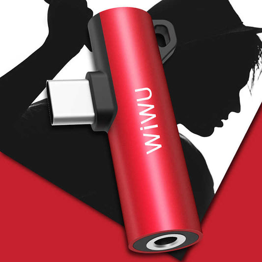 Wiwu ST05 Type-C Ses Adaptörü Siyah