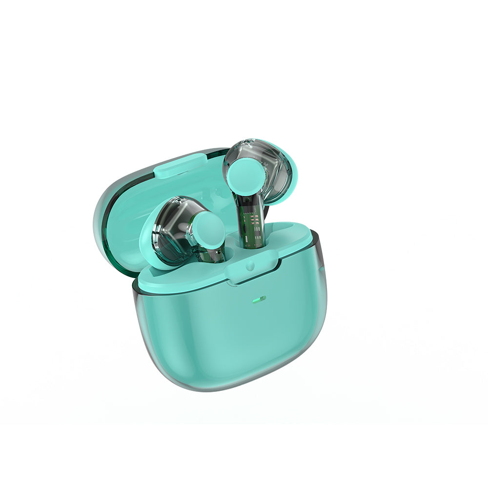 Wiwu T12 Şeffaf Tasarımlı Kulak İçi Bluetooth Kulaklık Pembe