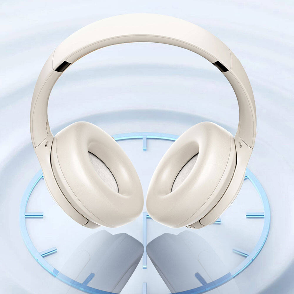 Wiwu TD-02 Sound Cool Serisi Katlanabilir Kulak Üstü Bluetooth Kulaklık Krem