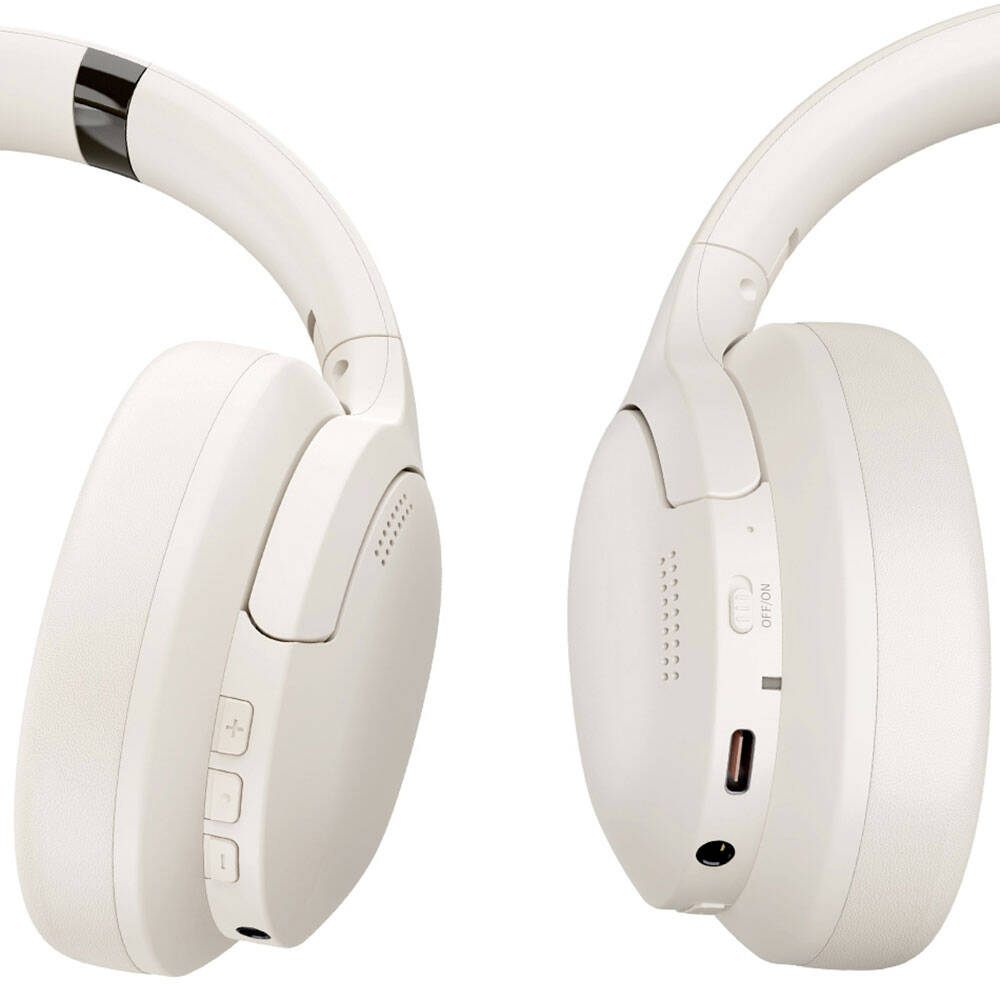 Wiwu TD-02 Sound Cool Serisi Katlanabilir Kulak Üstü Bluetooth Kulaklık Krem