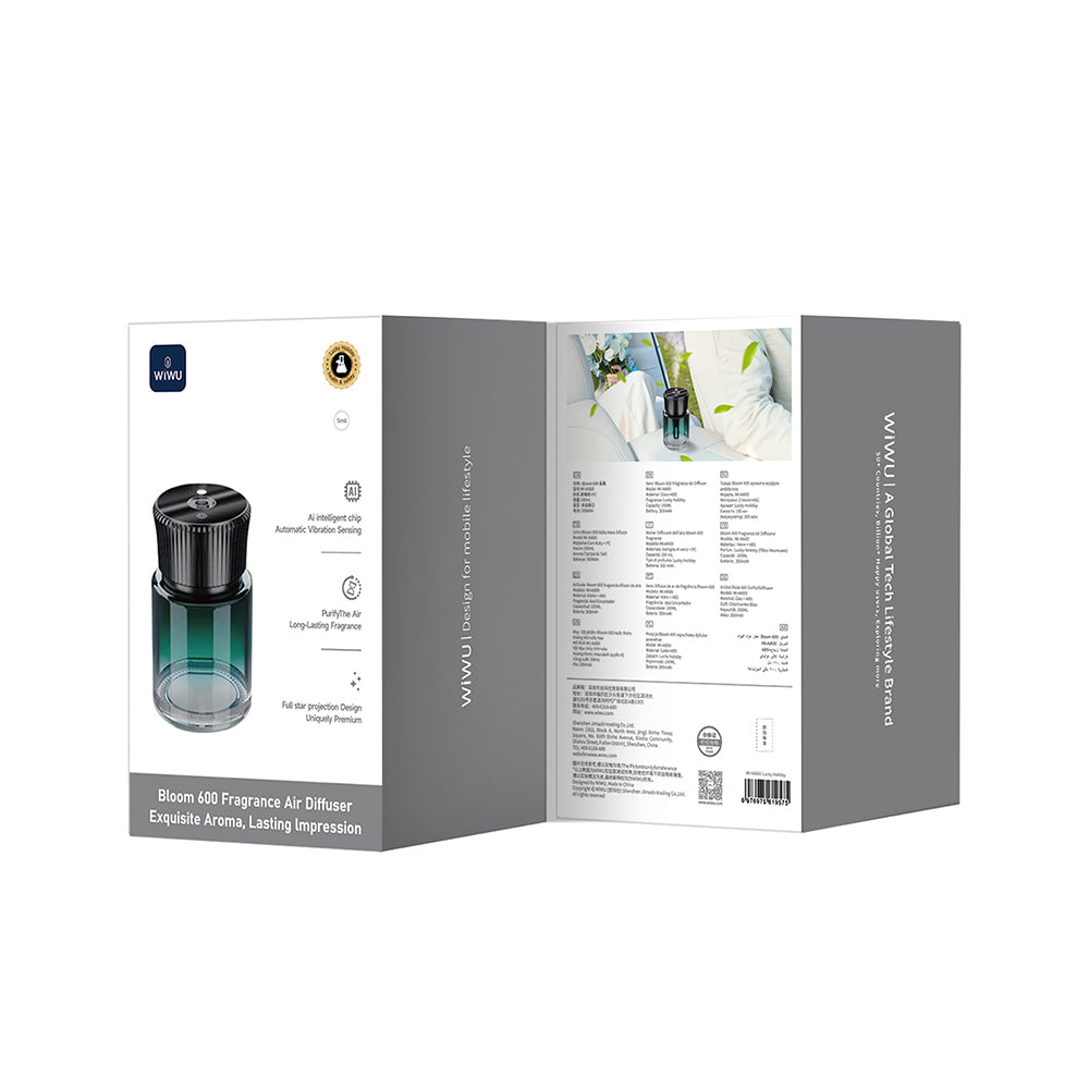 Wiwu Wi-Ai600 Bloom Yapay Zeka Destekli Hava Nemlendirici ve Koku Difüzörü Charming Blue