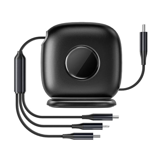 Wiwu Wi-C012 Masaüstü Düzenleyicili Type-C to C+L+M Hızlı Şarj Kablosu 1.2M Siyah