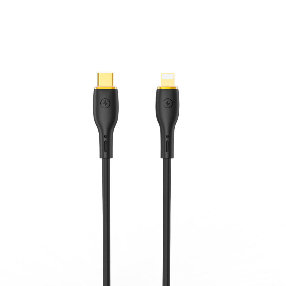 Wiwu Wi-C018 Vigor Serisi Type-C to Lightning PD Data Kablo 30W 1.2 Metre Siyah