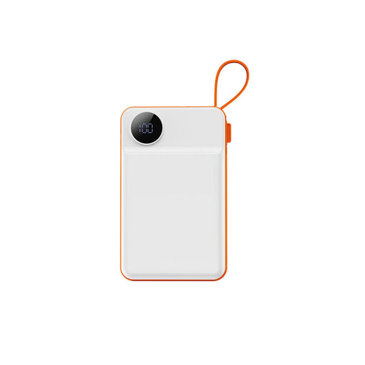 Wiwu Wi-P007 LED Ekranlı Akıllı Saat Kablosuz Şarj Özellikli Taşınabilir Powerbank 10000mAh 22.5W Siyah