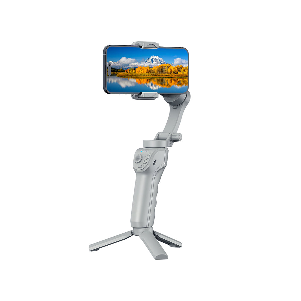 Wiwu Wi-SE017 3-Axis Yapay Zeka Destekli Çok Fonksiyonlu El Tipi Gimbal Stabilizatör Gri
