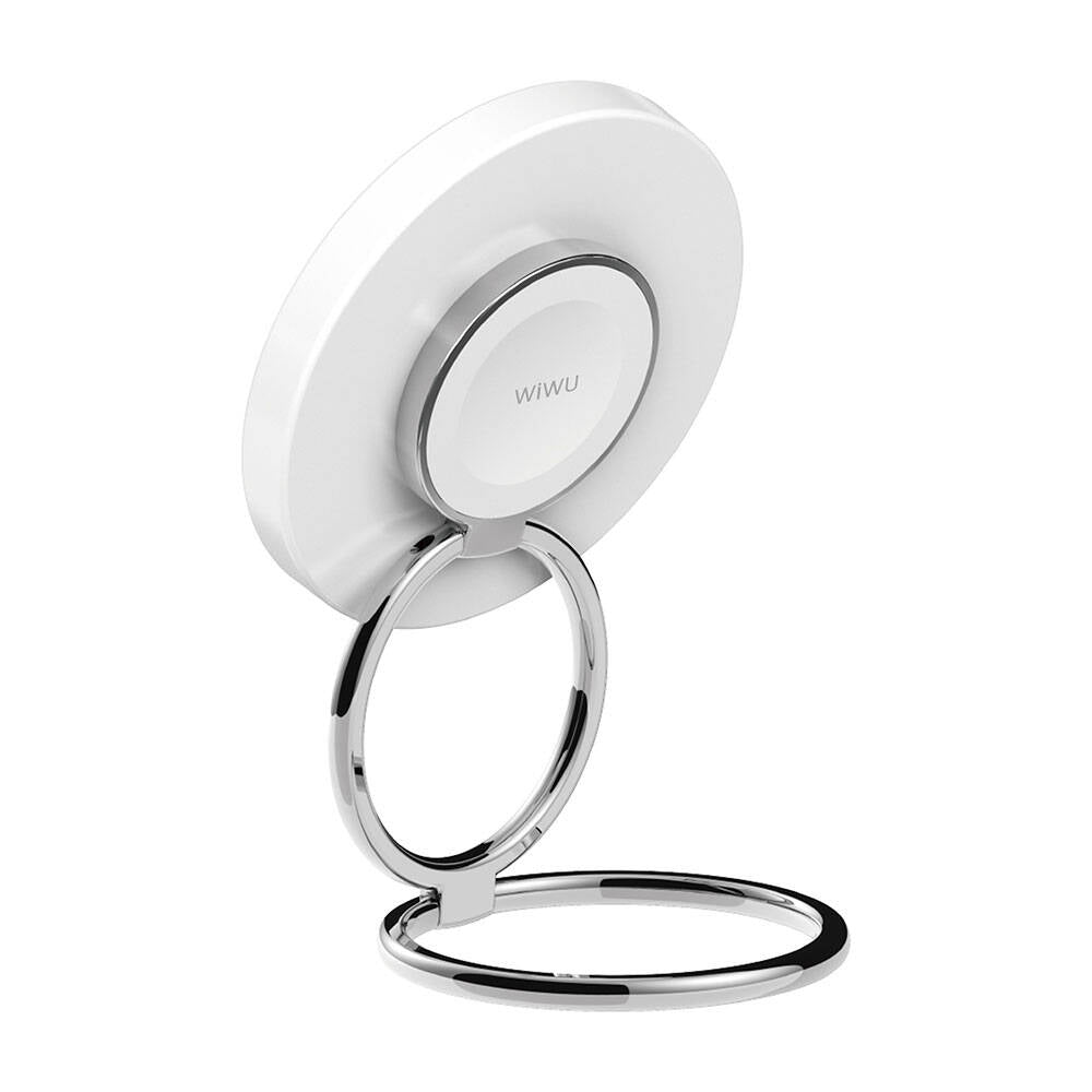 Wiwu Wi-W027 Standlı Hızlı ve M-safe Şarj Özellikli Kablosuz Şarj Aleti 15W Beyaz