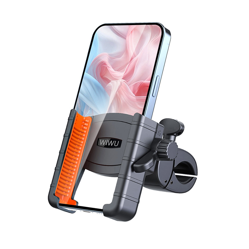 Wiwu Wi-ZC002 Sarsıntı Önleyici 360° Derece Dönebilen Ayarlanabilir Motosiklet ve Bisiklet Telefon Tutucu Siyah