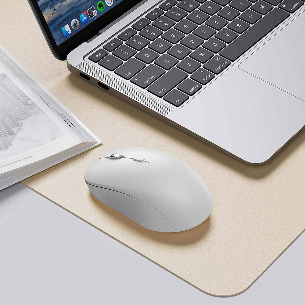 Wiwu WM108 Wimice 1600 DPI Bluetooth Ve Wireless Dual Mod Kablosuz Mouse Beyaz
