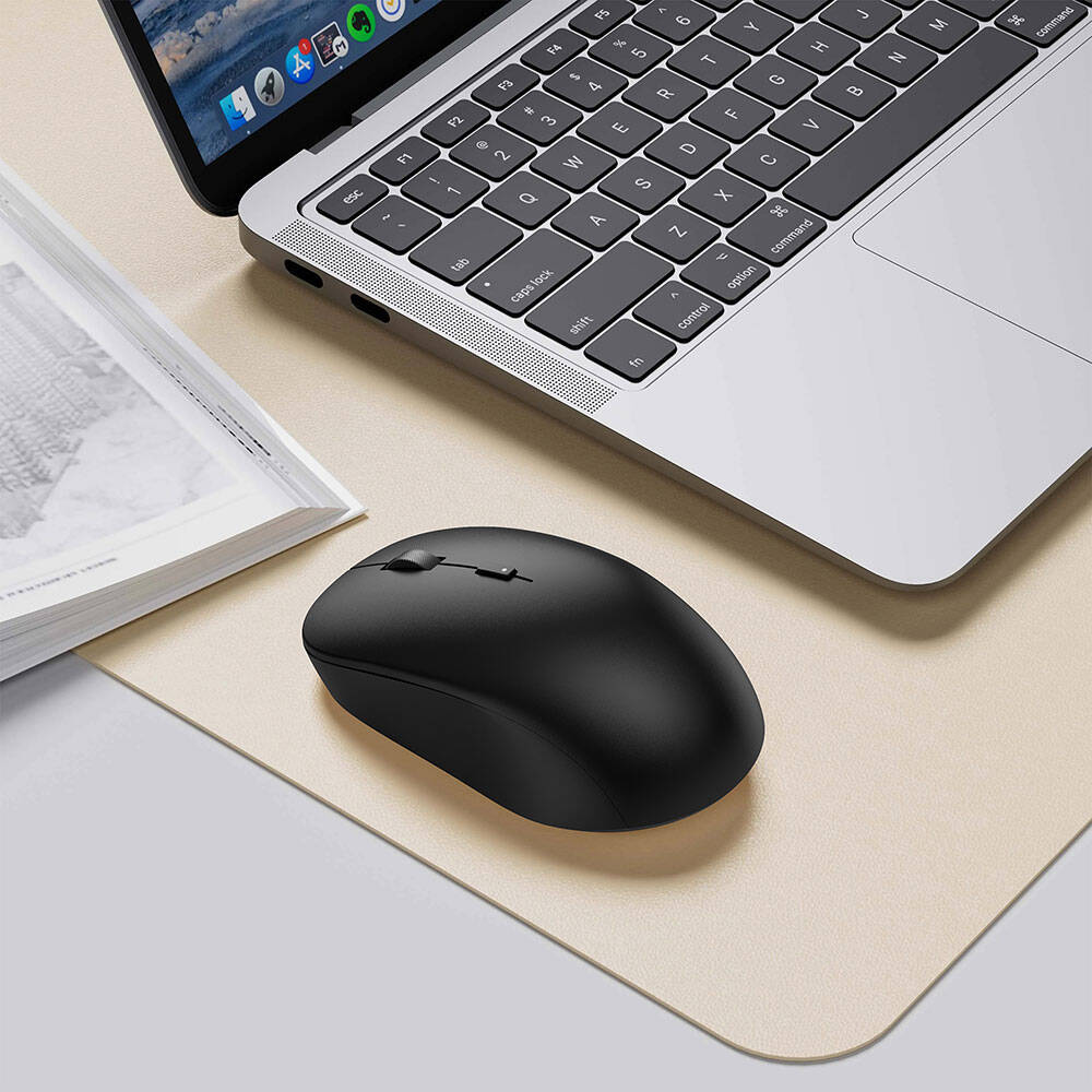 Wiwu WM108 Wimice 1600 DPI Bluetooth Ve Wireless Dual Mod Kablosuz Mouse Siyah
