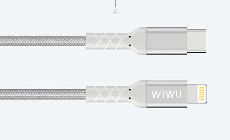 Wiwu WP101 MFI Type-c to Lightning Kablo Siyah