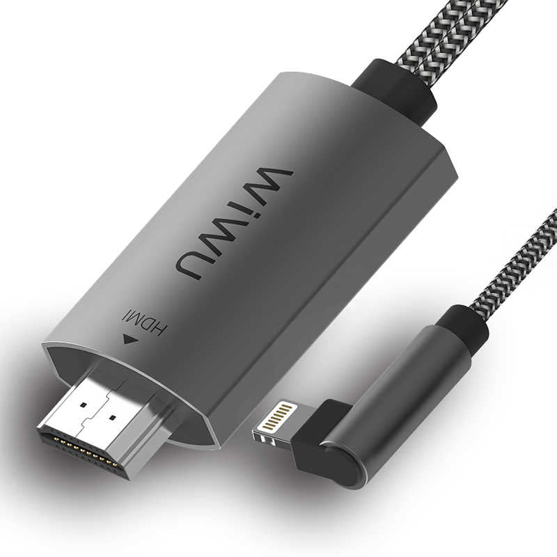 Wiwu X7 iPhone Phone To TV HDMI Kablo Gri