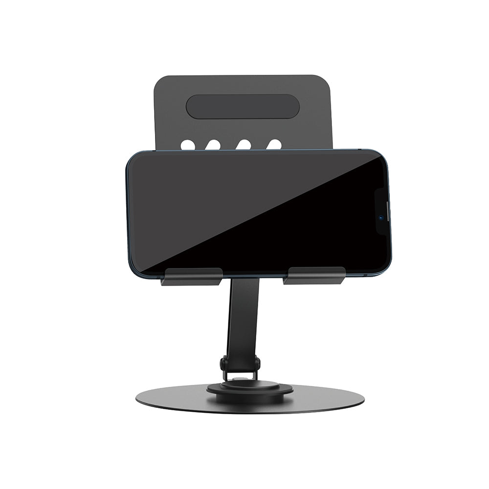 Wiwu ZM-013 Taşınabilir Katlanabilir 360° Dönebilen Metal Telefon ve Tablet Standı Gri