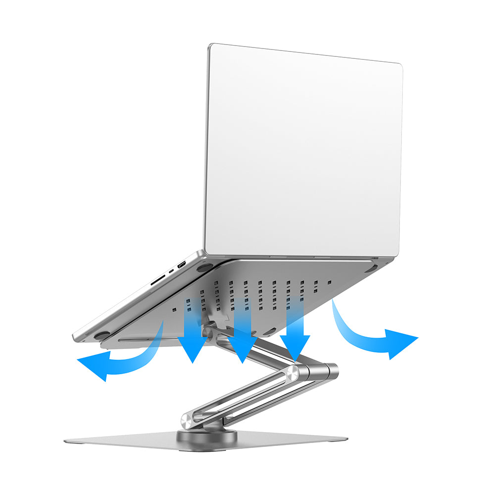 Wiwu ZM-S801 Dönebilen Katlanabilir Ayarlanabilir Laptop Standı Gümüş