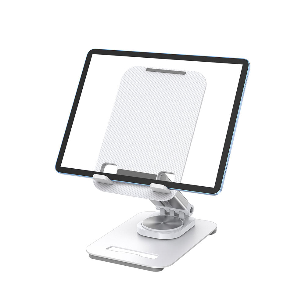 Wiwu ZM010 Taşınabilir Katlanabilir 360 Dönebilen Metal Telefon ve Tablet Standı Beyaz