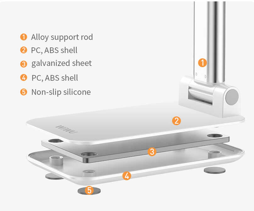 Wiwu ZM103 Tablet - Telefon Standı Siyah