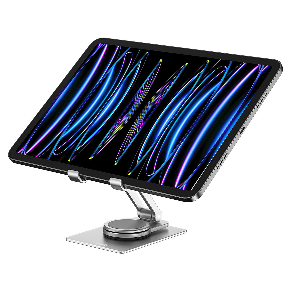 Wiwu ZM107 Taşınabilir Katlanabilir 360 Dönebilen Metal Telefon ve Tablet Standı Gümüş